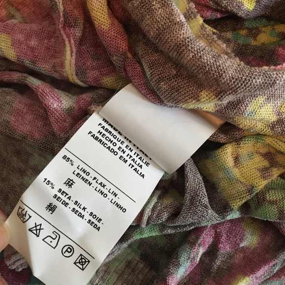 M missoni floral belted wrap front cardigan duster - Picture 7 of 8